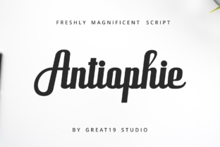 Antiophie Script: A Bold Typeface for Editorial Design