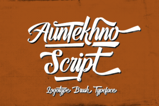 Auntekhno Script Font Review for Branding