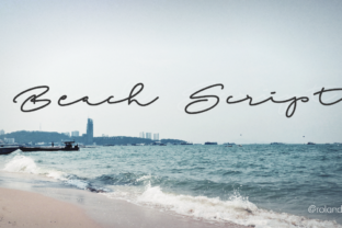 Beach Script: A Bold Font for Social Campaigns