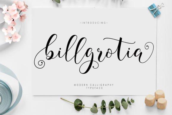 Billgrotia Script: A Typeface for Elegant Editorial Design