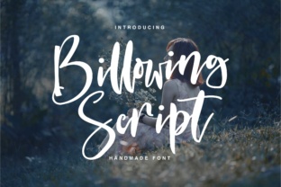 Billowing Script Font for Modern Web Design