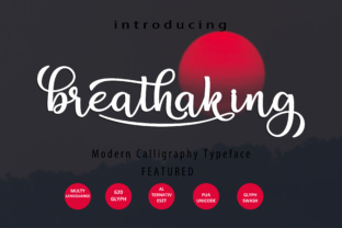Breathaking Script: A Modern Typeface for Web Design