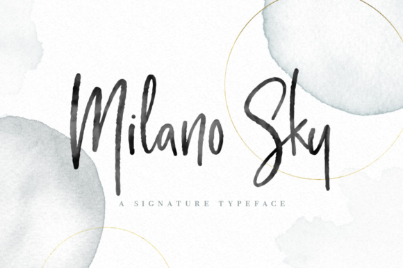 Milano Sky Script Font for Makers