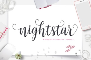 Nightstar Script: A Modern Typeface for Makers
