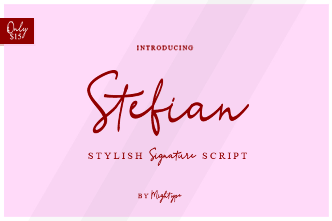 Stefian Script: A Font for Bold Branding