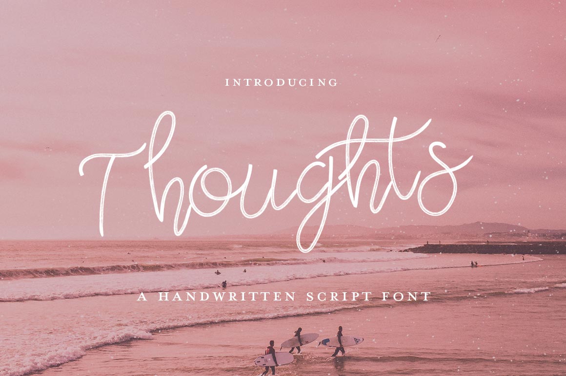 Thoughts Script: A Handwritten Font for Editorial Design